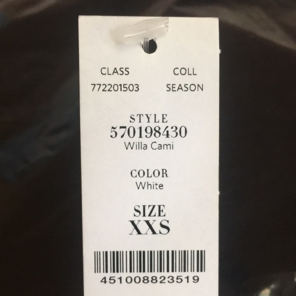 White House Black Market Black Satin Draped Neck Cami Camisole sz.XXS - Picture 14 of 15